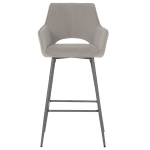 Бар стол Carmen Telford 2 - Светлосив MJ 3