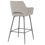 Бар стол Carmen Telford 2 - Светлосив MJ 3