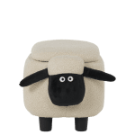 Детска табуретка с ракла - бежова овца