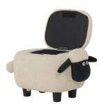 Детска табуретка с ракла - бежова овца