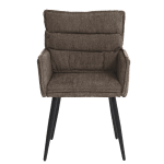 Трапезен стол с подлакътници IKSAN - тъмнокафяв R45