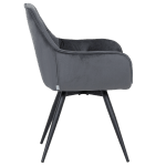 Трапезен стол Carmen Latina Premium - Tъмносив