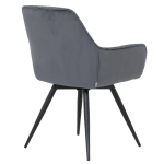 Трапезен стол Carmen Latina Premium - Tъмносив