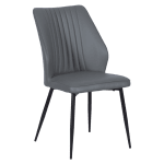 Трапезен стол Carmen Laredo Y еко кожа - Tъмносив 14