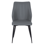 Трапезен стол Carmen Laredo Y еко кожа - Tъмносив 14