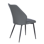 Трапезен стол Carmen Laredo Y еко кожа - Tъмносив 14