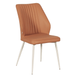 Трапезен стол Carmen Laredo 1 Y силиконова кожа - Tъмнооранжев 20