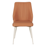 Трапезен стол Carmen Laredo 1 Y силиконова кожа - Tъмнооранжев 20