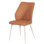 Трапезен стол Carmen Laredo 1 Y силиконова кожа - Tъмнооранжев 20