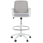 Работен офис стол Carmen 7556 W - светлосив