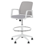 Работен офис стол Carmen 7556 W - светлосив