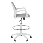 Работен офис стол Carmen 7556 W - светлосив