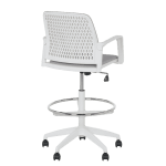 Работен офис стол Carmen 7556 W - светлосив