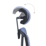 Ергономичен стол COTIA - син