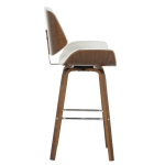 Бар стол Carmen 4027 - Орех/Бял