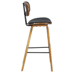 Бар стол Carmen 4029 - Орех/Черен