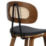 Бар стол Carmen 4029 - Орех/Черен