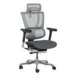 Ергономичен стол ERGOHUMAN IOO ELITE 2 - черна рамка - сив