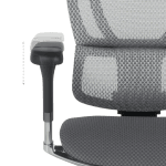 Ергономичен стол ERGOHUMAN IOO ELITE 2 - черна рамка - сив