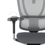 Ергономичен стол ERGOHUMAN IOO ELITE 2 - черна рамка - сив