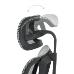 Ергономичен стол ERGOHUMAN IOO ELITE 2 - черна рамка - сив