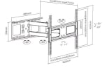 Стойка Sunne EA2 TV Wall Bracket, 37"-63", max 50kg, Tilting & Swivel