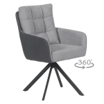 Трапезен стол Carmen Sefton - Сив SM