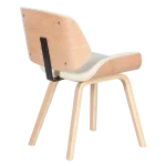 Трапезен стол Carmen 9976 - Бук/Крем