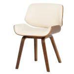 Трапезен стол Carmen 9976 - Орех/Крем