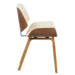 Трапезен стол Carmen 9976 - Орех/Крем