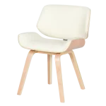 Трапезен стол Carmen 9976 - Бук/Крем