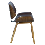 Трапезен стол Carmen 9976 - Орех/Искрящо кафяв