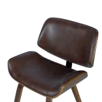 Трапезен стол Carmen 9976 - Орех/Искрящо кафяв