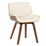 Трапезен стол Carmen 9976 - Орех/Крем