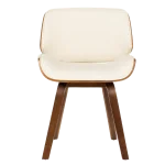 Трапезен стол Carmen 9976 - Орех/Крем