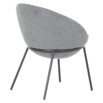 Трапезен стол Carmen Hart - Сив BF 5