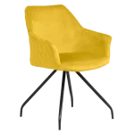 Трапезен стол Carmen Kendal - Жълт BF 2