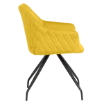 Трапезен стол Carmen Kendal - Жълт BF 2