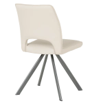 Трапезен стол Carmen Craven 2 силиконова кожа - Капучино 04