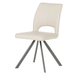 Трапезен стол Carmen Craven 2 силиконова кожа - Капучино 04