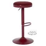 Бар стол Carmen Baroco - Червен