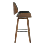 Бар стол Carmen 4027 - Орех/Черен