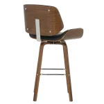 Бар стол Carmen 4027 - Орех/Черен