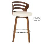 Бар стол Carmen 4041 - Орех/Крем