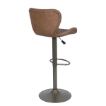 Бар стол Carmen Dalvey - Червен/Кафяв