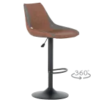 Бар стол Carmen Grove - Червен/Кафяв