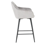 Бар стол Carmen Lazio - Светлосив