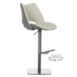 Бар стол Carmen Marira 2 - Светлосив RG