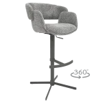 Бар стол Carmen Praide - Сив 44