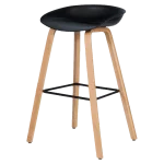 Бар стол Carmen Palmira - Черен